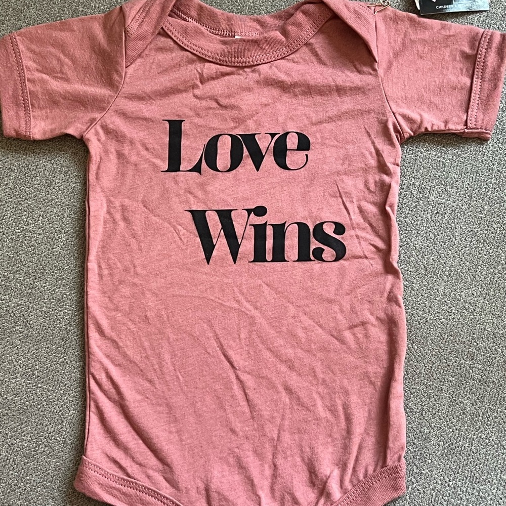 Therapy Pink Short Sleeve Tee Love Wins